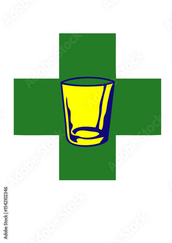 apero alcool medecine therapeutique verre croix