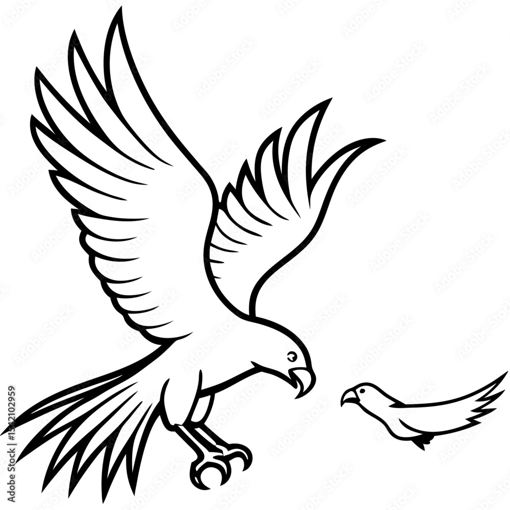 Obraz premium dove with wings