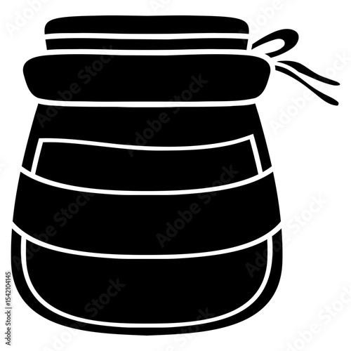 jar of honey logo icon vector