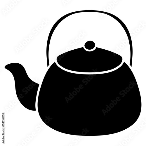 teapot kitchenware icon logo