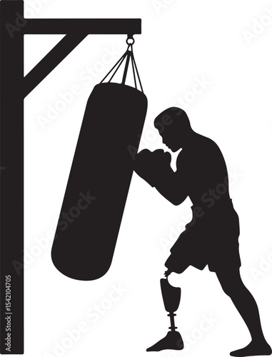 Boxer in Fighting Stance Silhouette

Punching Boxer Vector Design

Boxing Match Action Silhouette

Champion Boxer with Gloves Silhouette

Boxer Training in Ring Vector Art