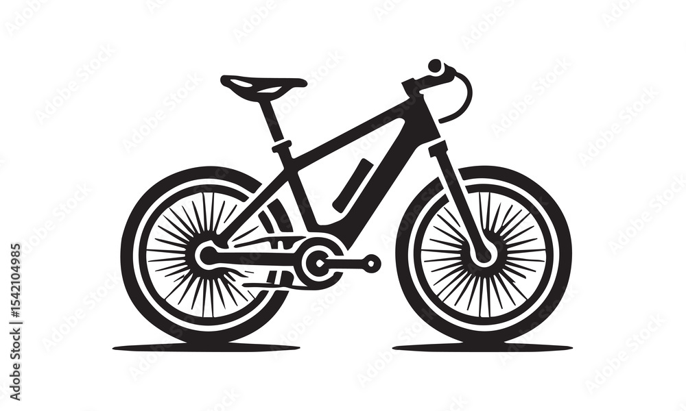 Fototapeta premium Bicycle Silhouette Vector