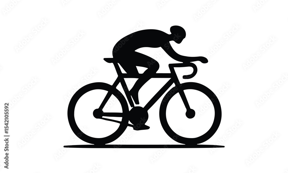 Obraz premium Bicycle Silhouette Vector