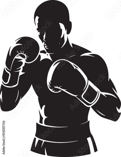 Boxer in Fighting Stance Silhouette

Punching Boxer Vector Design

Boxing Match Action Silhouette

Champion Boxer with Gloves Silhouette

Boxer Training in Ring Vector Art