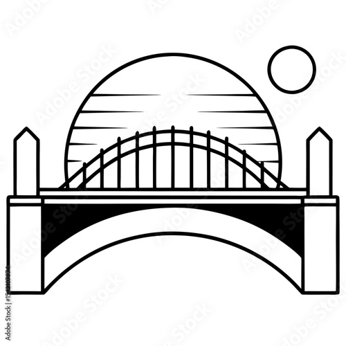 bridge vector illustration