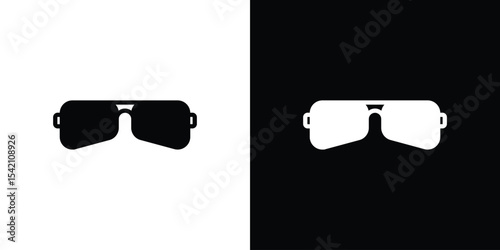 Sunglasses icon black silhouette for web, and mobile app