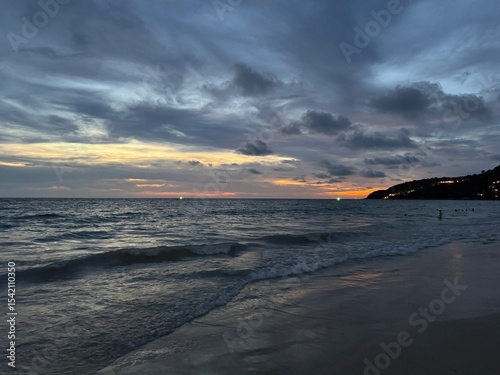 Evening View of the Andaman Sea – Tranquil Tropical Waters at Sunset