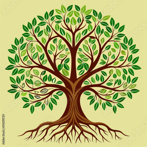 Tree Roots Logo Symbolizing Growth, Stability, and Strong Foundations
