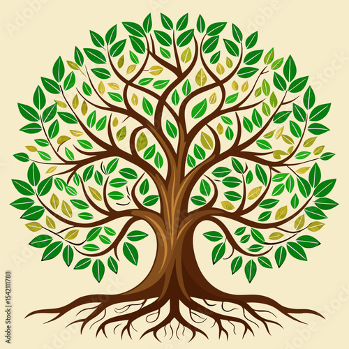 Tree Roots Logo Symbolizing Growth, Stability, and Strong Foundations