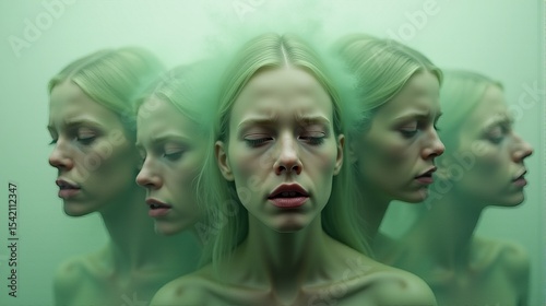 Surreal Blurry Figures A Dreamy and Abstract Representation of Identity and Existence