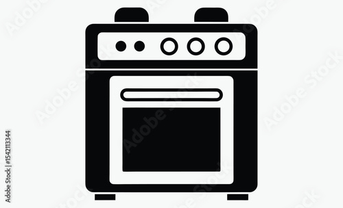 Stove icon, vector illustration 