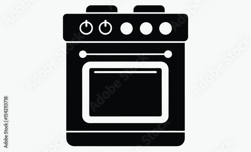 Stove icon, vector illustration 