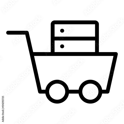 Data mining icon. Vector line icon