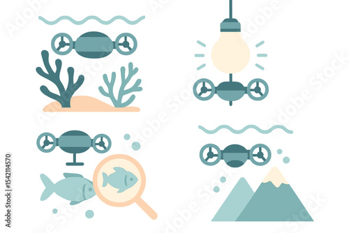 Exploring underwater landscapes with innovative drone technology and marine life observation techniques