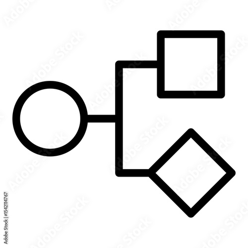 Workflow icon. Vector line icon