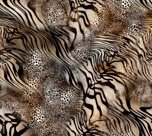 Leopard skin pattern texture; Fashionable print
