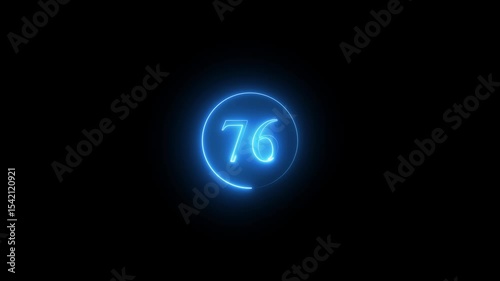Abstract neon countdown 76 number text background , Abstract sports Light out technology and with number . Serial number,Abstract sports Light out technology and with number . Serial number, price,