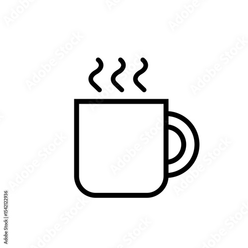 mug flat icon for hot drink