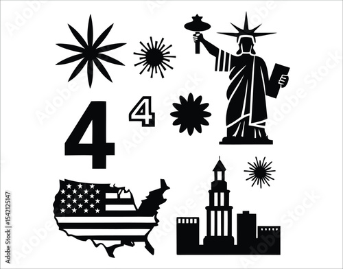 4th of July Graphic Elements