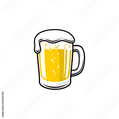 a glass of beer with white foam