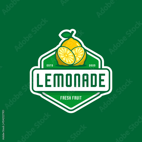 yellow lemon fruit logo design
