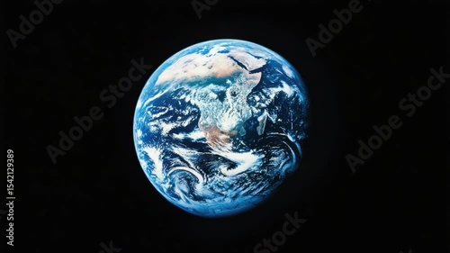 Stunning High-Resolution View of Earth Against a Dark Background Showcasing Oceans and Continents in Detail transparent background png