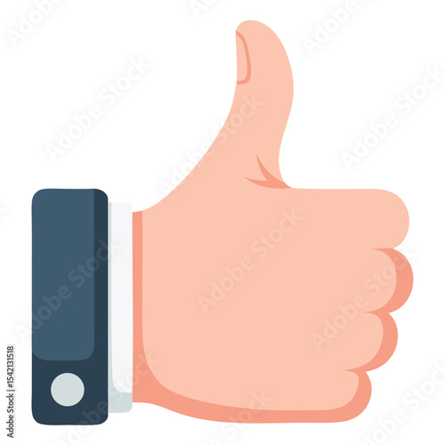 Positive Gesture with Hand Showing Thumbs Up Symbolizing Success and Agreement in Various Contexts of Achievement and Good Vibes