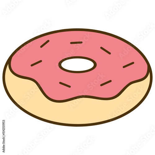 donut food vector illustration
