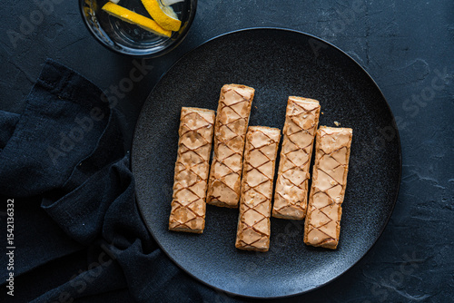 Puff pastry delight with sweet apricot jam