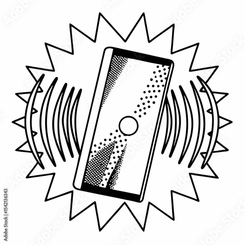 Quadro em tela vibrate icon