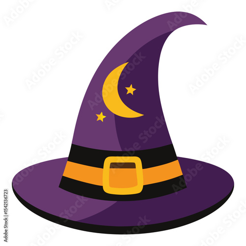 Halloween hat clipart on white background