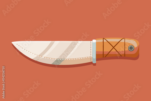 boho cutter knife linen handle