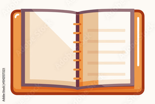 open sketchbook blank dotted pages