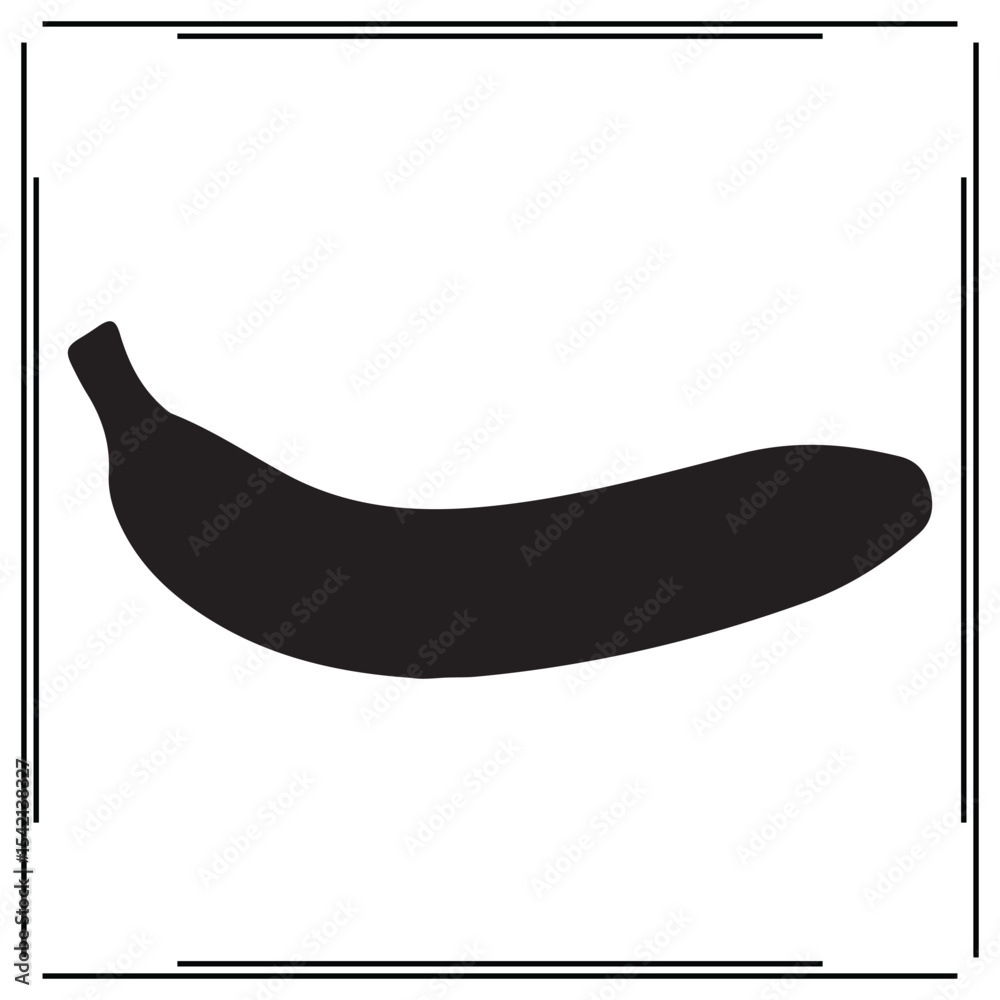 Banana Silhouette Icon – Black Banana Vector Isolated on White Background – Minimal Fruit Illustration for Logo, Sticker, Clipart, Healthy Food Design, Print or App Banana Silhouette Icon – Black Banana Vector Isolated on White Background – Minimal Fruit Illustration for Logo, Sticker, Clipart, Healthy Food Design, Print or App