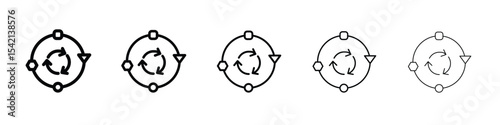 Adaptation icon Symbol concept for web design.simple line vector icon. logo illustration.
