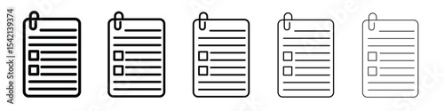 Assignment icon Symbol concept for web design.simple line vector icon. logo illustration.