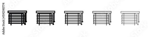 Blinds icon Symbol concept for web design.simple line vector icon. logo illustration.