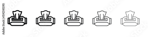 Box tissue icon Symbol concept for web design.simple line vector icon. logo illustration.