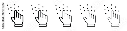 Braille icon Symbol concept for web design.simple line vector icon. logo illustration.