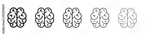 Brain icon Symbol concept for web design.simple line vector icon. logo illustration.
