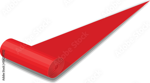 Rolled Red Carpet Elegant Event Decor, Premium Quality Fabric