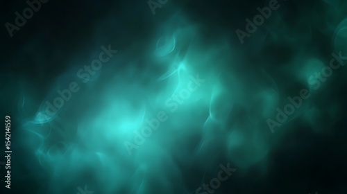 Abstract teal light background with soft bokeh effects for modern design and wallpaper