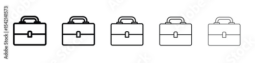 Briefcase icon Symbol concept for web design.simple line vector icon. logo illustration.