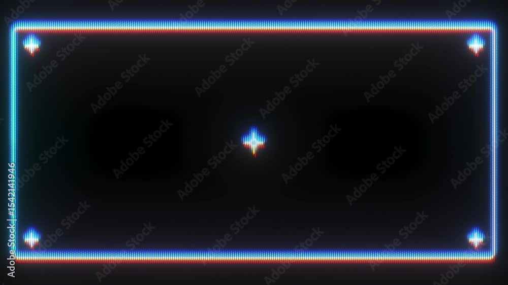 Viewfinder overlays with transparent backgrounds. Clean and Distorted glitch versions	