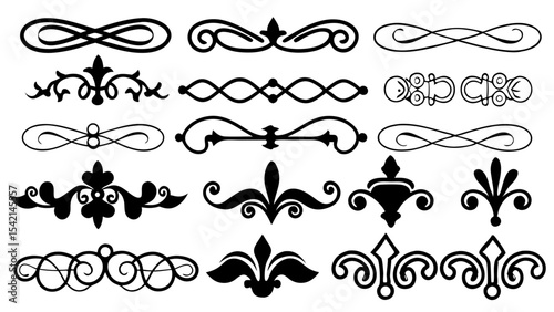 vintage calligraphic and ornamental vector decorations, perfect for wedding cards, invitation designs, and elegant frames.
