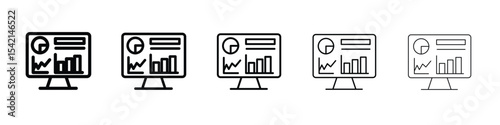 Dashboard icon Symbol concept for web design.simple line vector icon. logo illustration.