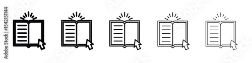 Guide icon Symbol concept for web design.simple line vector icon. logo illustration.
