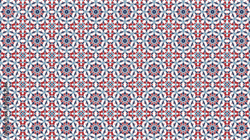 Abstract and geometric Seamless Pattern design suitable for fabric or wrapping paper.