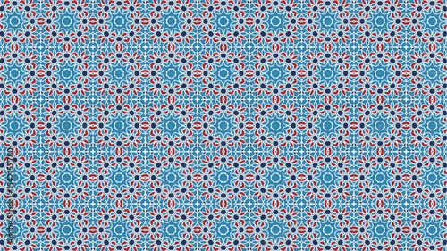 Abstract and geometric Seamless Pattern design suitable for fabric or wrapping paper.