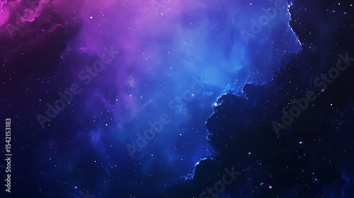 Space background with nebula and stars. Cosmos, galaxy, universe and stardust concept